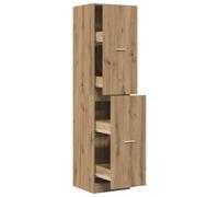 vidaXL Armoire d'apothicaire chêne Artisanal Bois d'ingénierie, Coffre d'apothicaire, Meuble d'apothicaire, Coffre à tiroirs d'apothicaire