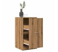 vidaXL Armoire d'apothicaire 855195 Chêne artisanal en bois d'ingénierie Coffre à tiroirs Marron G