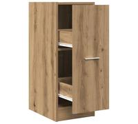 vidaXL Armoire d'apothicaire chêne Artisanal Bois d'ingénierie, Coffre d'apothicaire, Meuble d'apothicaire, Coffre à tiroirs d'apothicaire