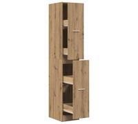 vidaXL Armoire d'apothicaire chêne Artisanal Bois d'ingénierie, Coffre d'apothicaire, Meuble d'apothicaire, Coffre à tiroirs d'apothicaire