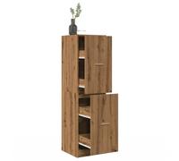 vidaXL Armoire d'apothicaire chêne artisanal bois d'ingénierie Marron