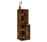 vidaXL Armoire d'apothicaire chêne fumé 30x41x144,5 cm bois ingénierie, coffre d'apothicaire, meuble d'apothicaire, coffre à 855173