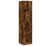 vidaXL Armoire d'apothicaire chêne fumé 40x41x174,5 cm Bois ingénierie, Coffre d'apothicaire, Meuble d'apothicaire, Coffre à tiroirs d'apothicaire