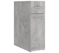 vidaXL Armoire d'Apothicaire, Meuble de Rangement, Armoire de Rangement, Organisateur de Maison Salon Salle de Séjour Intérieur, Gris Béton Bois d’Ingénierie