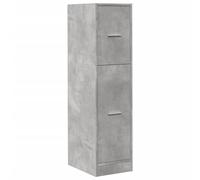 vidaXL Armoire d'apothicaire Bois d'ingénierie Gris béton 30x41x118 cm