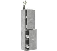 vidaXL Armoire d'apothicaire gris béton 40x41x174,5 cm bois ingénierie, coffre d'apothicaire, meuble d'apothicaire, coffre à 3309648