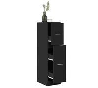 vidaXL Armoire d'apothicaire noire 30x41x118 cm – Bois d'ingénierie