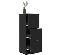 vidaXL Armoire d'apothicaire Noir 40x41x118 cm Bois d'ingénierie