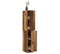 vidaXL Armoire d'apothicaire Vieux bois Bois ingénierie 30x41x174,5 cm