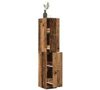 vidaXL Armoire d'apothicaire Vieux bois Bois ingénierie 30x41x174,5 cm