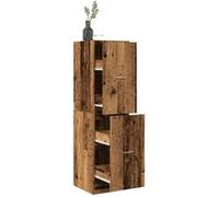 vidaXL Armoire d'apothicaire Vieux Bois 40x41x144,5 cm Bois ingénierie, Coffre d'apothicaire, Meuble d'apothicaire, Coffre à tiroirs d'apothicaire