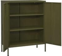 vidaXL Armoire d'appoint vert olive 80x35x101,5 cm Acier