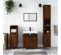 vidaXL Armoire de bain chêne marron 58x33x60 cm bois d'ingénierie 831587