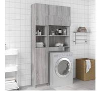 vidaXL Armoire de bain Sonoma – Bois d'ingénierie 32x25,5x190 cm – Gris