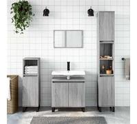 vidaXL Armoire de bain sonoma gris 58x33x60 cm bois d'ingénierie831594 Gris G