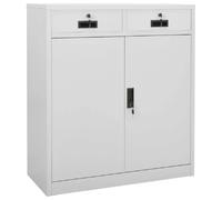 vidaXL Armoire de bureau 90x40x102 cm - Gris clair