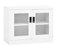 vidaXL Armoire de bureau Blanc 90x40x70 cm Acier