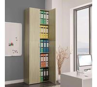 vidaXL Armoire de bureau - Chêne sonoma