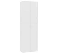vidaXL Armoire de Bureau, Meuble de Rangement avec Portes et Poignées, Armoire de Stockage de Fichers Documents, Blanc Bois d’Ingénierie