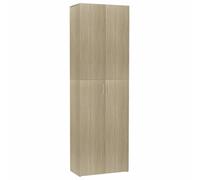 vidaXL Armoire de Bureau, Meuble de Rangement avec Portes et Poignées, Armoire de Stockage de Fichers Documents, Chêne Sonoma Bois d’Ingénierie