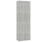 vidaXL Armoire de Bureau, Meuble de Rangement avec Portes et Poignées, Armoire de Stockage de Fichers Documents, Gris Béton Bois d’Ingénierie