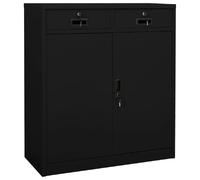 vidaXL Armoire de bureau - Noir