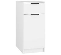 vidaXL Armoire de Bureau Rangement de Bureau Armoire de Salle d'Étude Meuble de Rangement Intérieur Blanc 33,5x50x75 cm Bois d'Ingénierie
