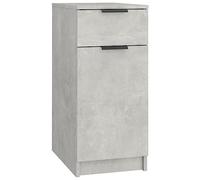 vidaXL Armoire de Bureau Rangement de Bureau Organisateur Meuble de Rangement Intérieur Gris Béton 33,5x50x75 cm Bois d'Ingénierie