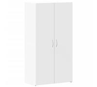 vidaXL Armoire de classement blanc 60x32x115 cm bois d'ingénierie, armoire à dossiers, unité de rangement, armoire de rangement de bureau