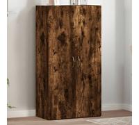 vidaXL Armoire de classement chêne fumé 60x32x115 cm bois d'ingénierie Marron