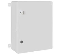 vidaXL Armoire de contrôle Gris 47 x 24 x 50 cm Plastic ABS, Armoire d'atelier moderne, rangement d'outils rectangulaire, organiseur minimaliste pour intérieur et extérieur, gris