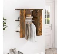 vidaXL Armoire de couloir Chêne fumé 97,5x37x99 cm Bois d'ingénierie820514 Chêne fumé G