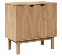 vidaXL Armoire de couloir OTTA 75x40x75 cm bois de pin massif Marron
