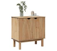 vidaXL Armoire de couloir OTTA 75x40x75 cm bois de pin massif Marron