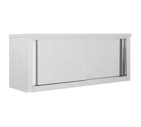 vidaXL Armoire murale suspendue portes coulissantes 120×40×50 cm acier inoxydable