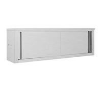 vidaXL Armoire de cuisine avec portes coulissantes 150x40x50 cm Inox 51054