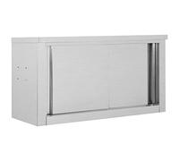 vidaXL Armoire de Cuisine avec Portes coulissantes 90x40x50 cm INOX