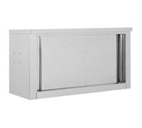 vidaXL Armoire de cuisine avec portes coulissantes 90x40x50 cm Inox 51052