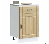 vidaXL Armoire de Cuisine Lucca chêne Sonoma Bois ingénierie, Meuble d'évier, Meuble de Cuisine avec tiroir, Meuble de Cuisine à tiroir