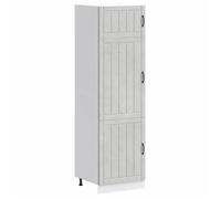vidaXL Armoire de cuisine Lucca gris béton bois d'ingénierie