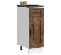 vidaXL Armoire de Cuisine Porto chêne fumé Bois d'ingénierie, Meuble d'évier, Meuble de Cuisine avec tiroir, Meuble de Cuisine à tiroir