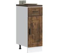 vidaXL Armoire de Cuisine Porto chêne fumé Bois d'ingénierie, Meuble d'évier, Meuble de Cuisine avec tiroir, Meuble de Cuisine à tiroir