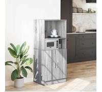 vidaXL Armoire de Cuisine Sonoma Gris 57x41,5x131,5 cm Bois ingénierie, Armoire, Armoire de Garde-Manger de Cuisine, Armoire de Buffet de Cuisine