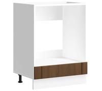vidaXL Armoire de Four Lucca chêne Marron Bois d'ingénierie, unité de Four, Armoire de Four de Cuisine, unité de Base de Four
