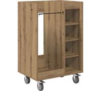 vidaXL Armoire de golf avec roue Chêne Artisan Uni 65 x 45 x 98 cm
