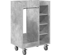 vidaXL Armoire de golf avec roue gris béton uni 65 x 45 x 98 cm