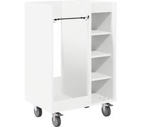 vidaXL Armoire de golf avec roue Uni blanc 65 x 45 x 98 cm