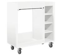 vidaXL Armoire de Golf avec roue Uni Blanc 90 x 45 x 98 cm