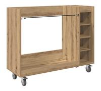 vidaXL Armoire de Golf avec roue Uni Chêne artisanal 120 x 45 x 98 cm