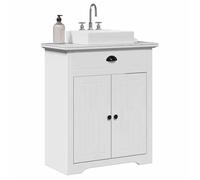 vidaXL Armoire de lavabo de salle de bain BODO blanc 70x35x80 cm, meuble de lavabo de salle de bain, meuble de salle de 4016863